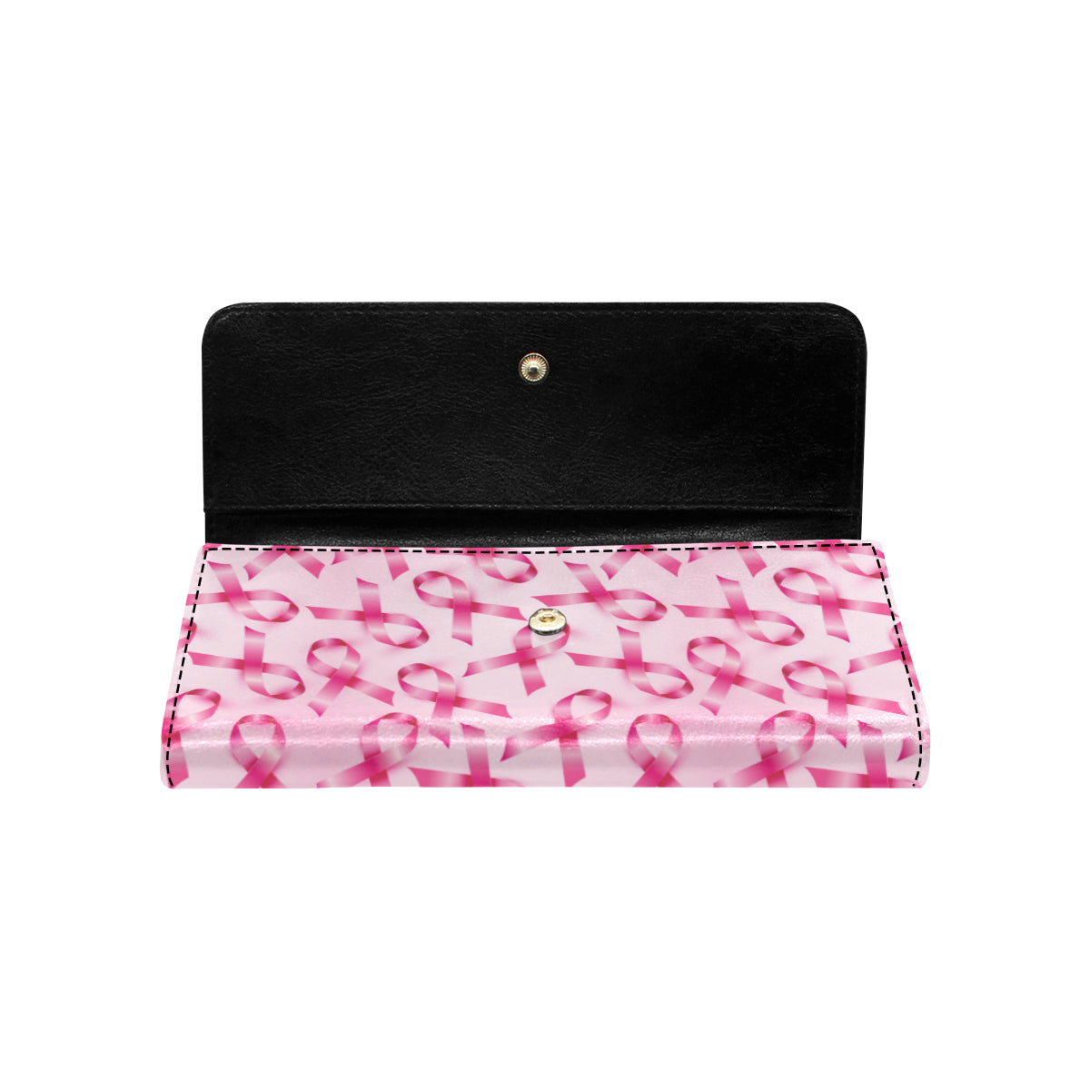 Breast cancer Pattern Print Design 04 Women's Trifold Wallet