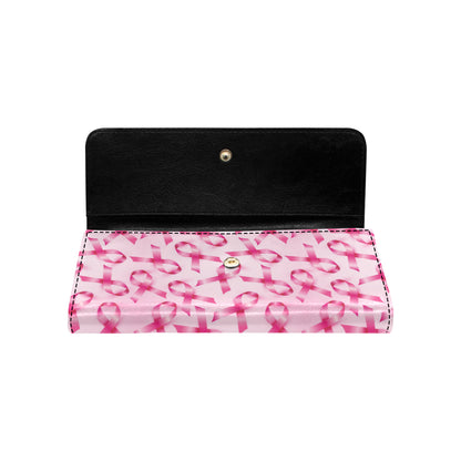 Breast cancer Pattern Print Design 04 Women's Trifold Wallet
