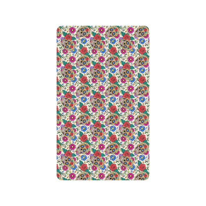 Sugar Skull Colorful Themed Print Rubber Doormat