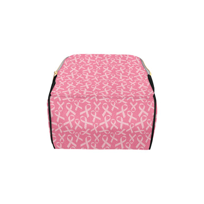 Breast Cancer Awareness Themed Diaper Bag Backpack