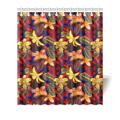 Lily Pattern Print Design LY014 Shower Curtain