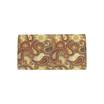Boho Pattern Print Design 08 Women's Trifold Wallet