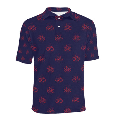 Bicycle Pattern Print Design 01 Men Polo Shirt