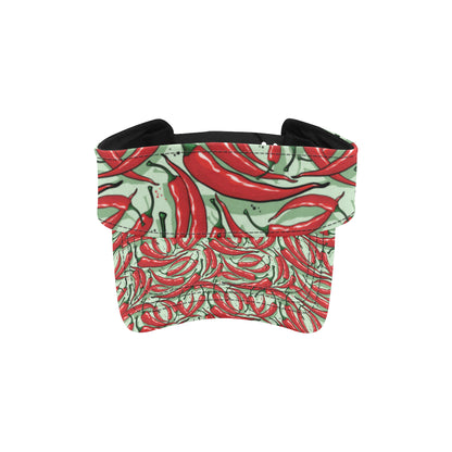 Chilli Pepper Pattern Print Design 04 Unisex Sun Visor