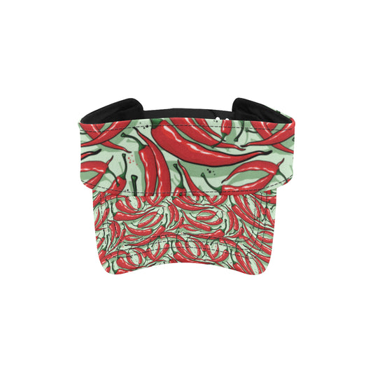 Chilli Pepper Pattern Print Design 04 Unisex Sun Visor