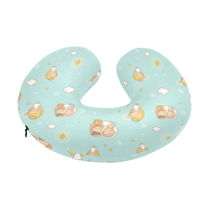 Christian Pattern Print Design 01 U-Shaped Travel Neck Pillow