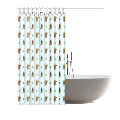 Platypus Pattern Print Design A04 Shower Curtain