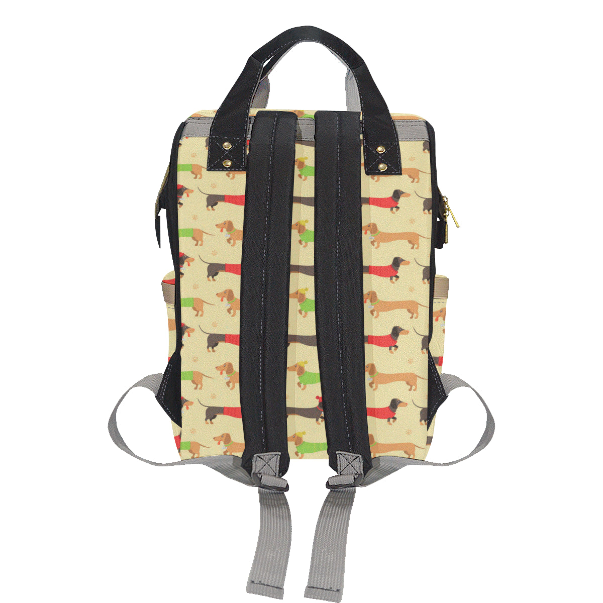 Dachshund Pattern Print Design 06 Diaper Bag Backpack