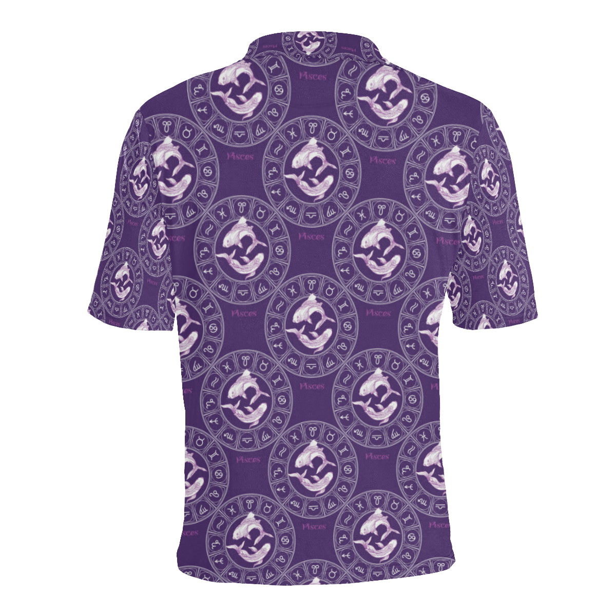 Pisces Pattern Print Design A02 Men Polo Shirt