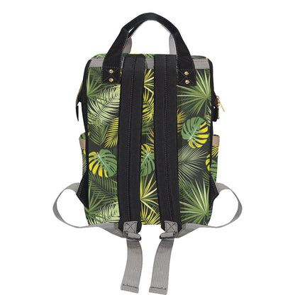 Palm Leaf Pattern Print Design A05 Diaper Bag Backpack