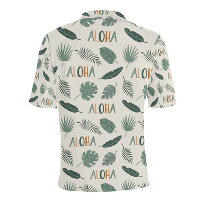 Aloha Hawaii Pattern Print Design 05 Men Polo Shirt