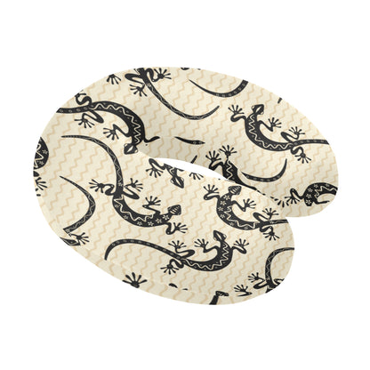lizard Pattern Print Design 02 U-Shaped Travel Neck Pillow
