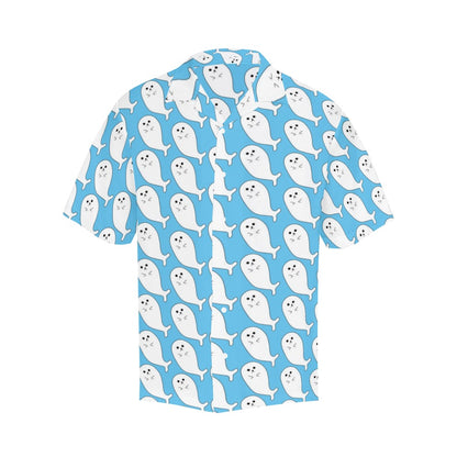 Sea Lion Print Design LKS402 Men's Men's Hawaiian Shirt