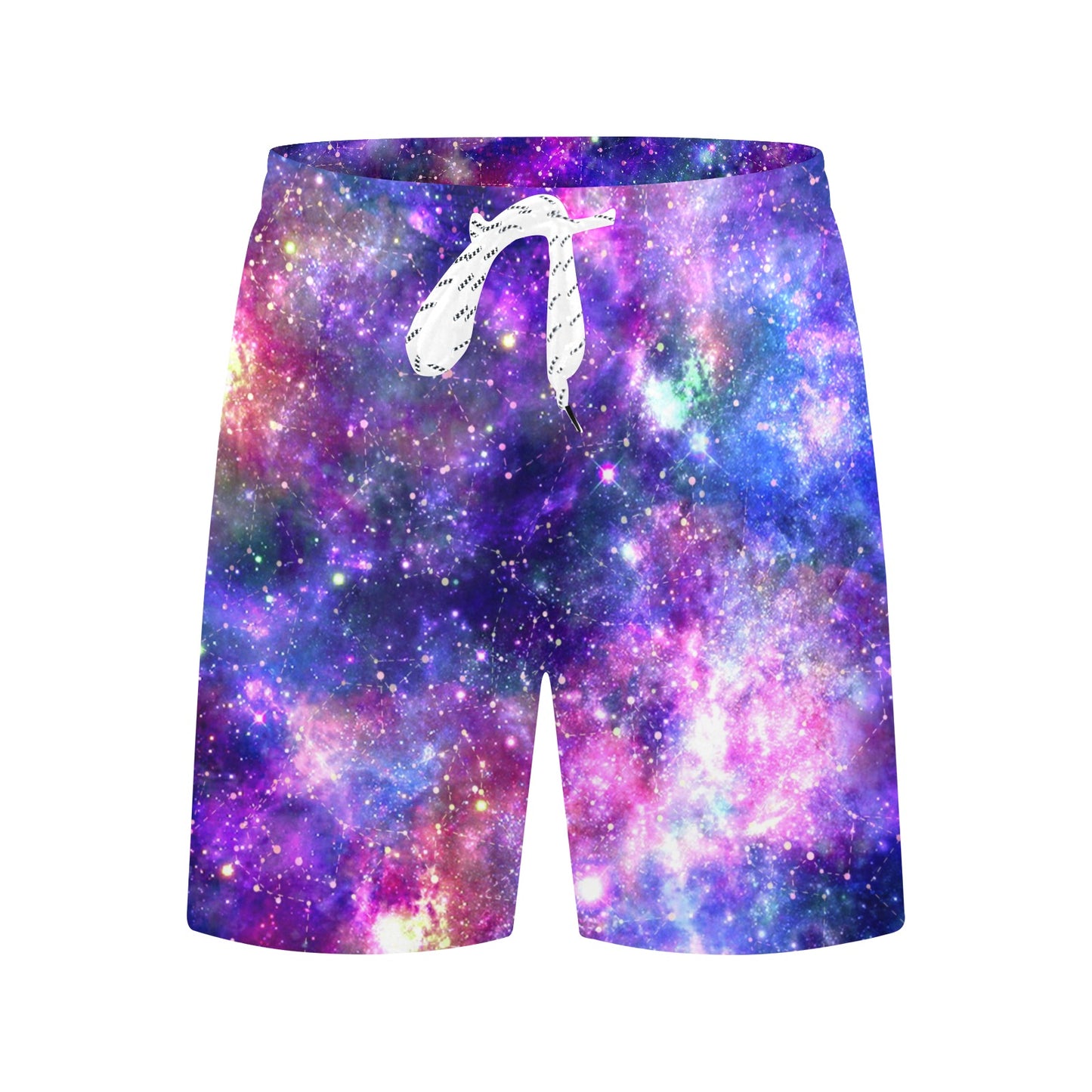 Galaxy Night Stardust Space Print Men's Swim Trunks Beach Shorts
