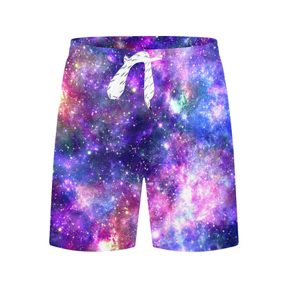 Galaxy Night Stardust Space Print Men's Swim Trunks Beach Shorts