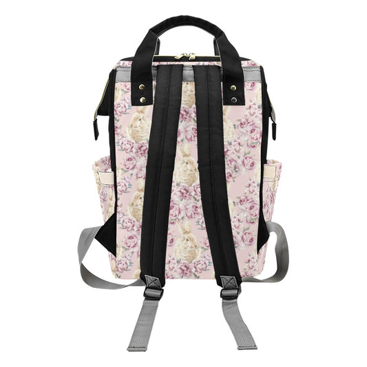 Rabbit Print Design LKS403 Diaper Bag Backpack