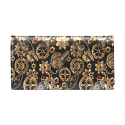 Steampunk Lightbulb Print Design LKS304 Women's Trifold Wallet