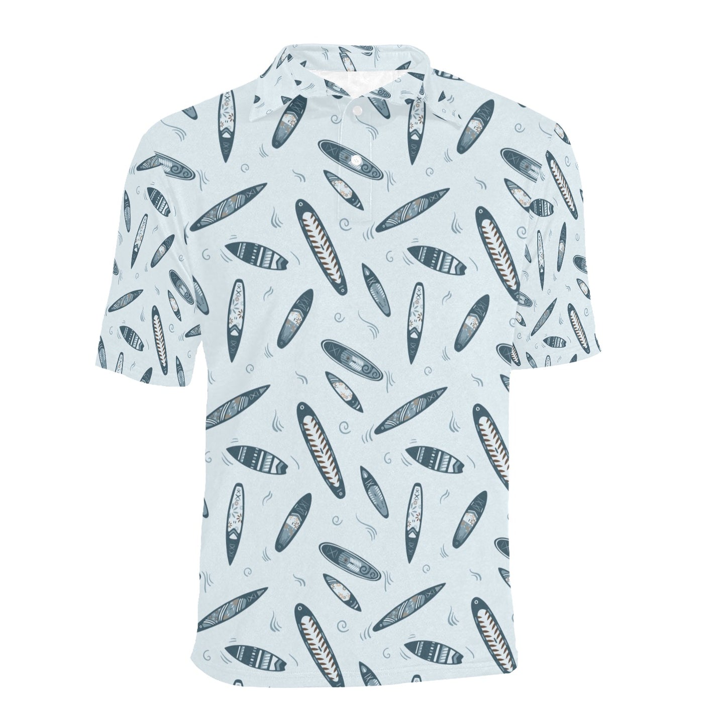 Surfboard Print Design LKS306 Men Polo Shirt