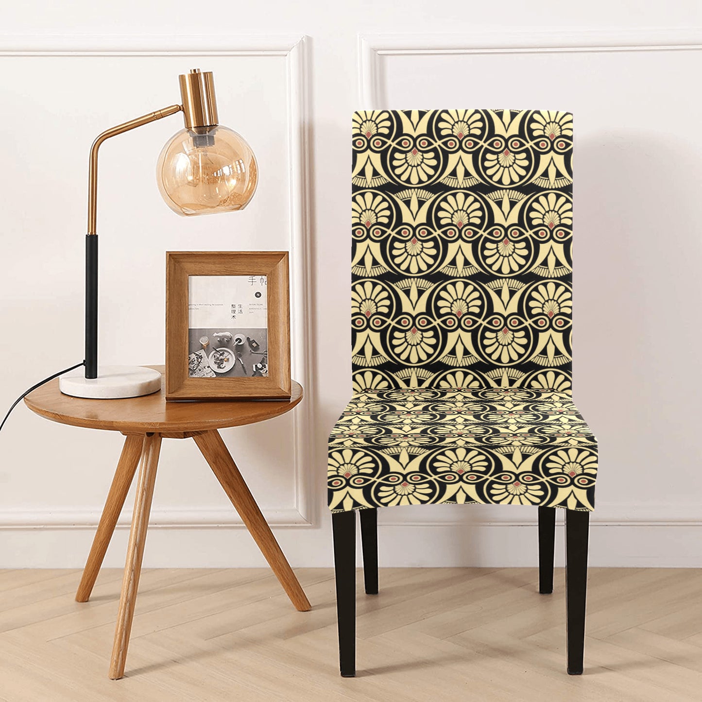 Ancient Greek Print Design LKS3014 Dining Chair Slipcover