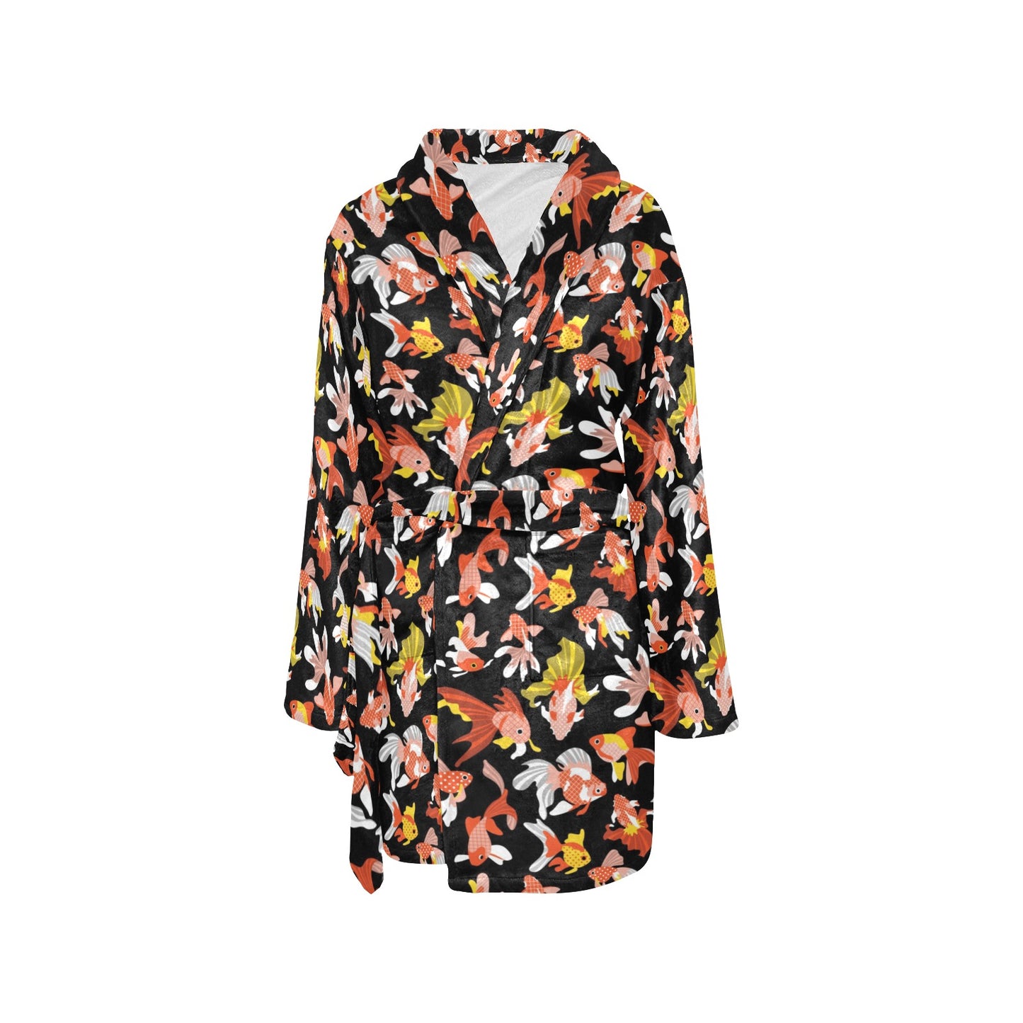 Goldfish Print Design LKS401 Women's Fleece Robe