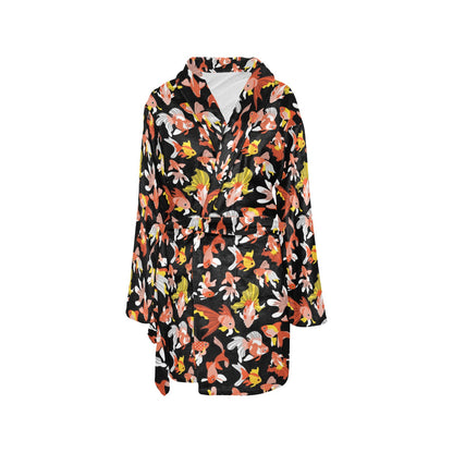 Goldfish Print Design LKS401 Women's Fleece Robe