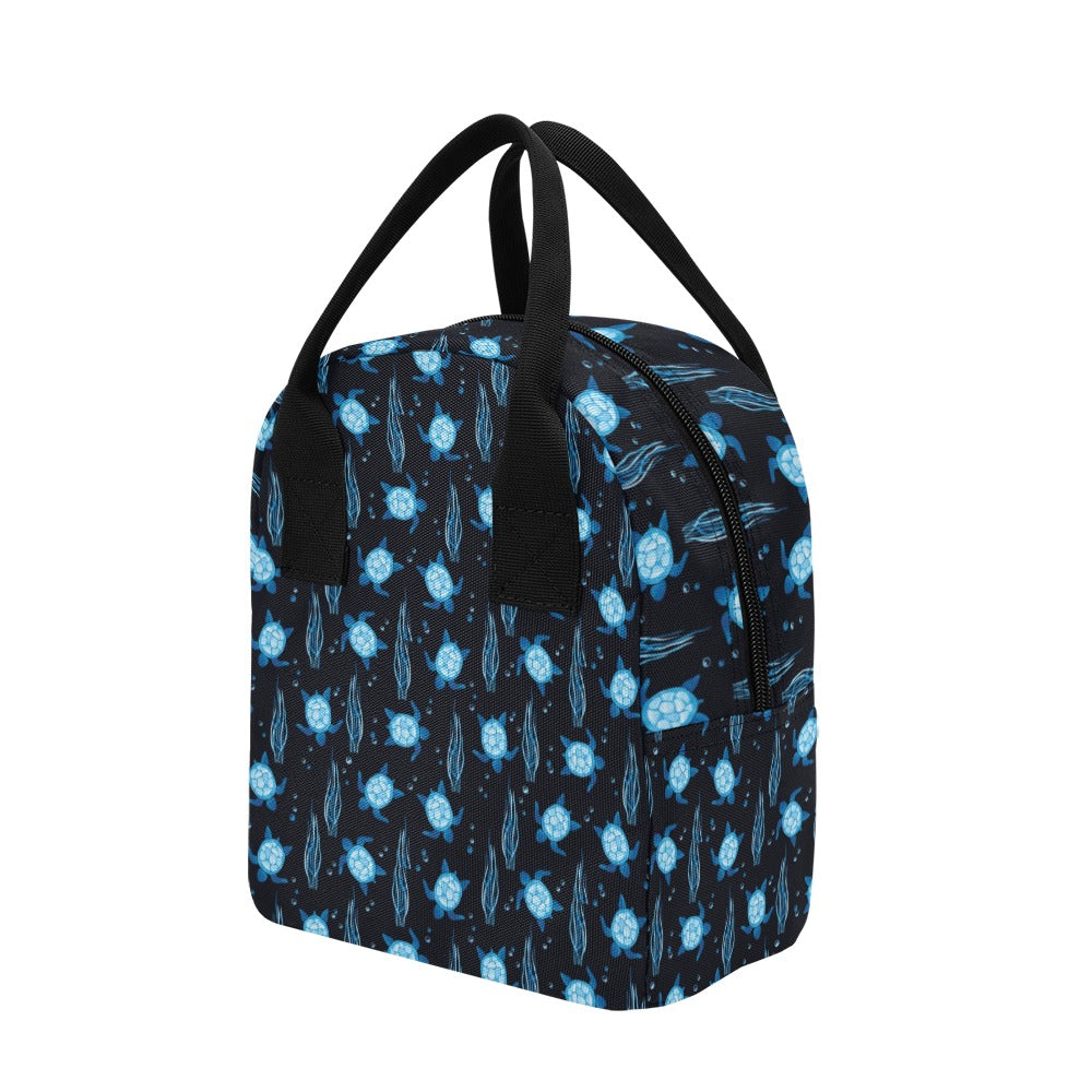 Sea Turtle Print Design LKS3013 Insulated Lunch Bag