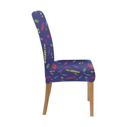 Surfboard Print Design LKS305 Dining Chair Slipcover