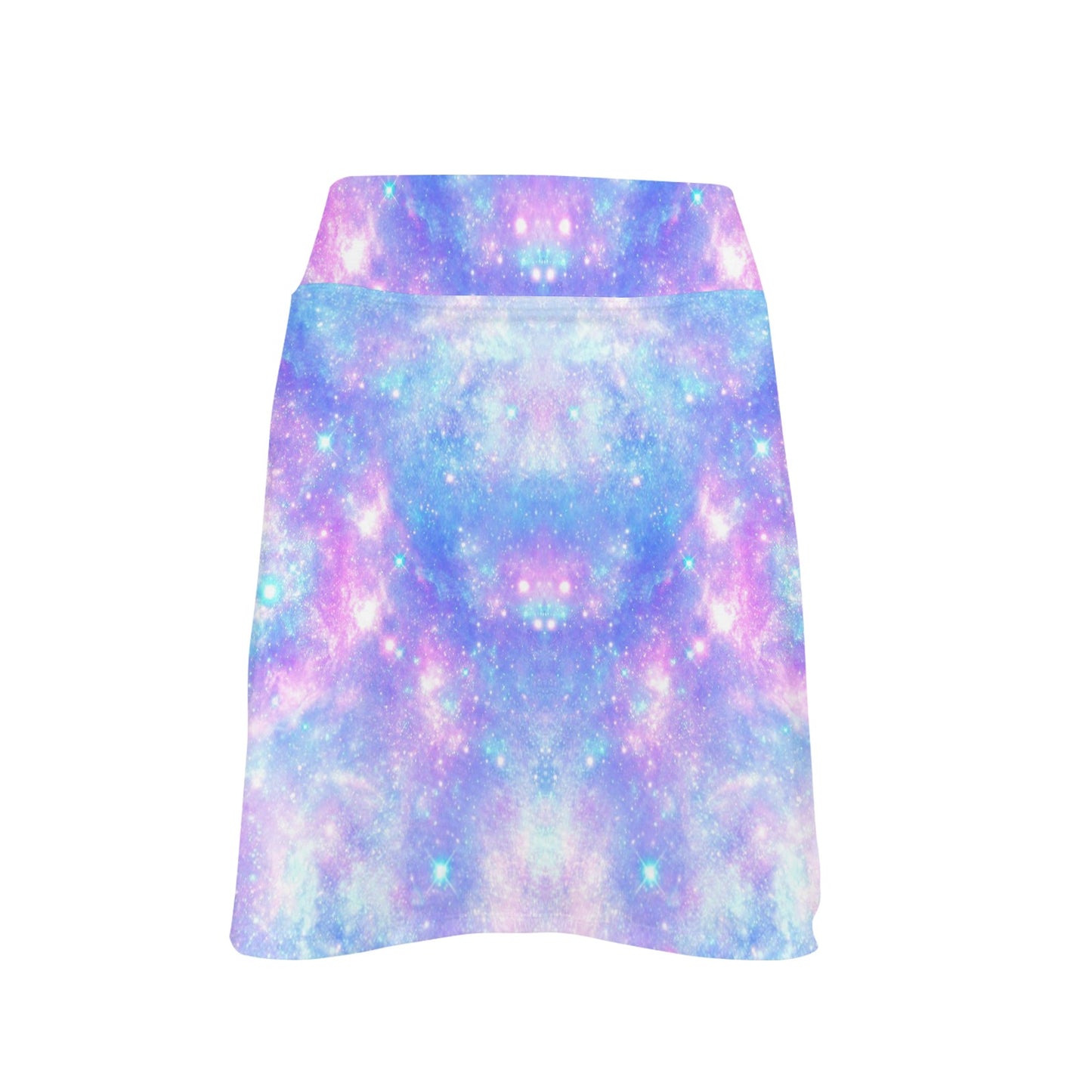 Galaxy Stardust Pastel Color Print 17" Golf & Pickleball Skort with Pockets