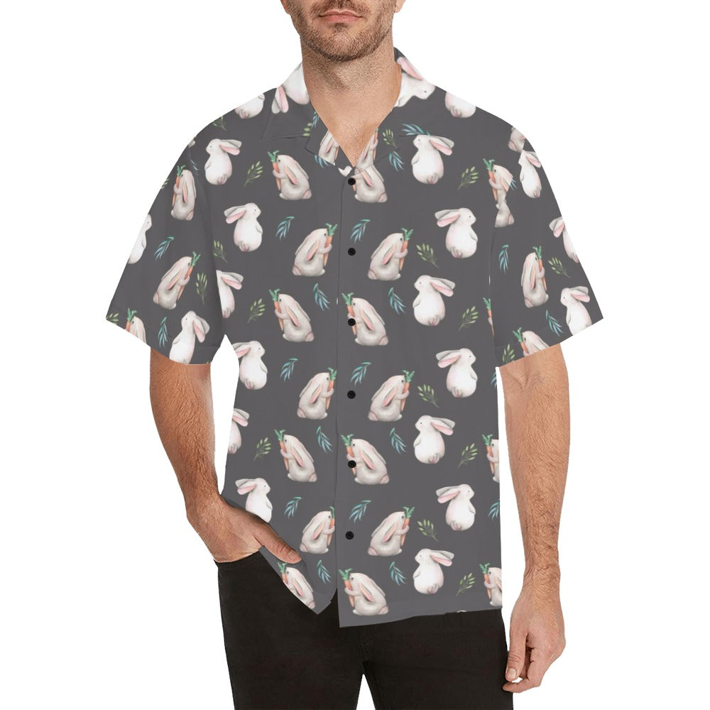 Rabbit Print Design LKS402 Men's Men's Hawaiian Shirt