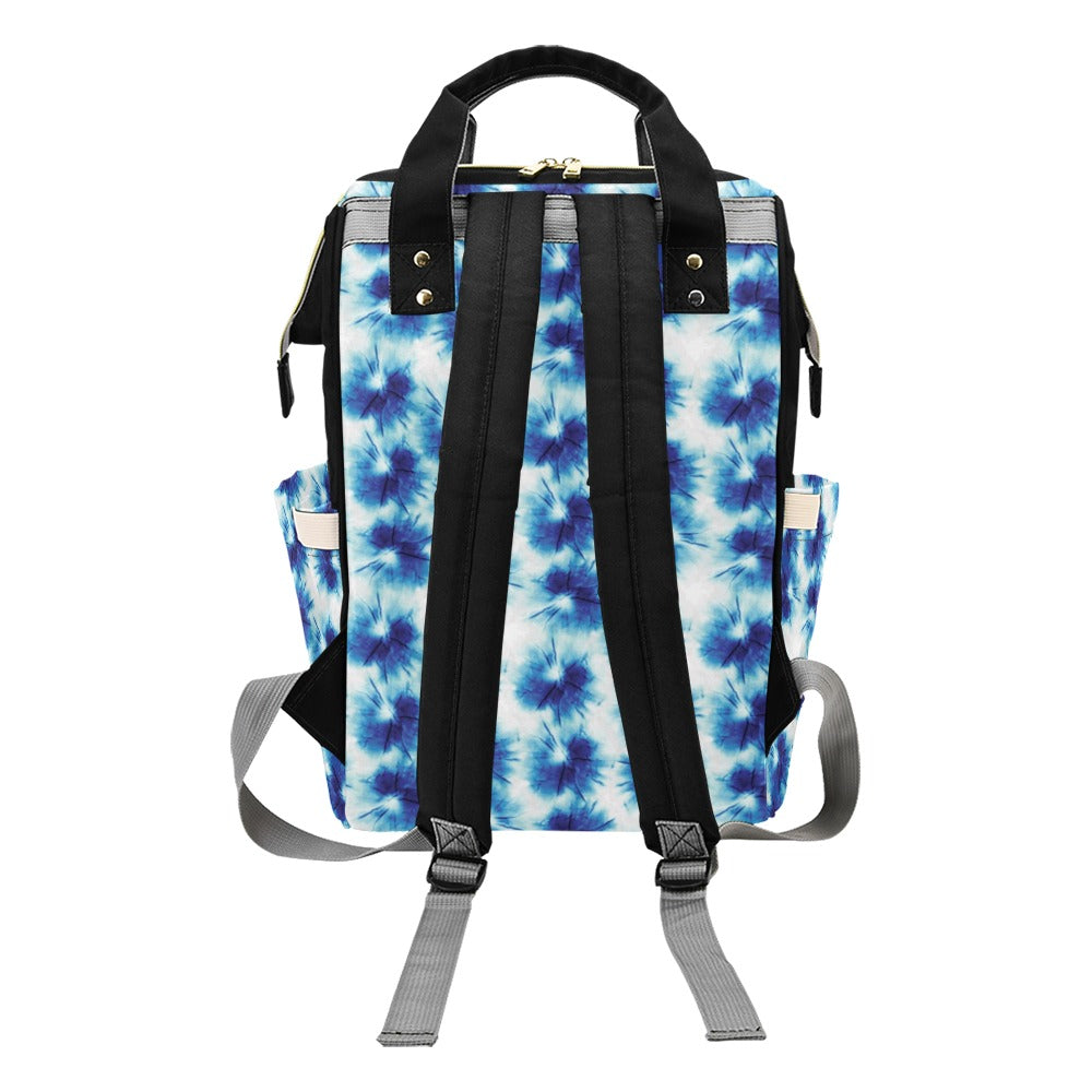 Tie Dye Blue Print Design LKS305 Diaper Bag Backpack