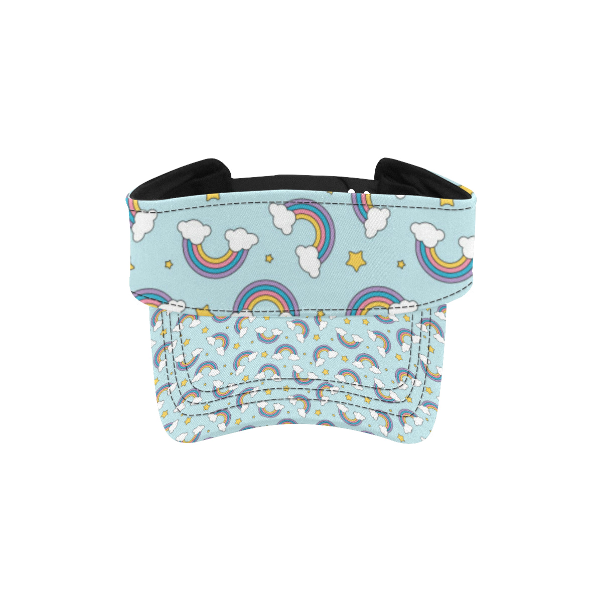 Rainbow Cloud Print Pattern Unisex Sun Visor