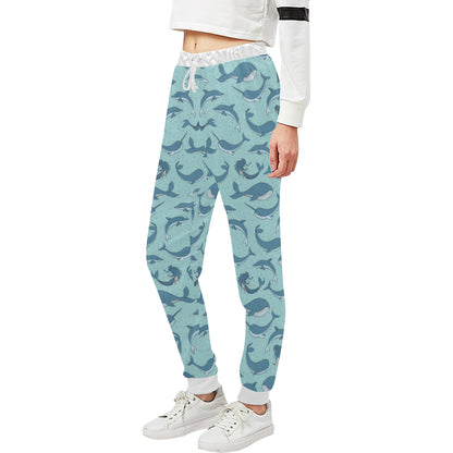 Narwhal Themed Print Unisex Sweatpants