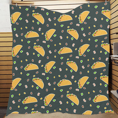 Taco Pattern Print Design TC02 Premium Quilt
