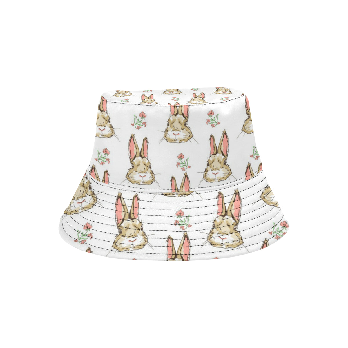 Rabbit Pattern Print Design RB09 Unisex Bucket Hat