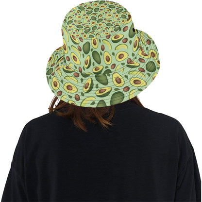 Avocado Pattern Print Design AC01 Unisex Bucket Hat