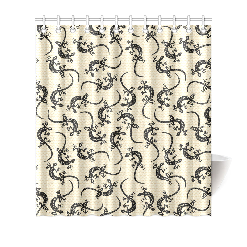 lizard Pattern Print Design 02 Shower Curtain