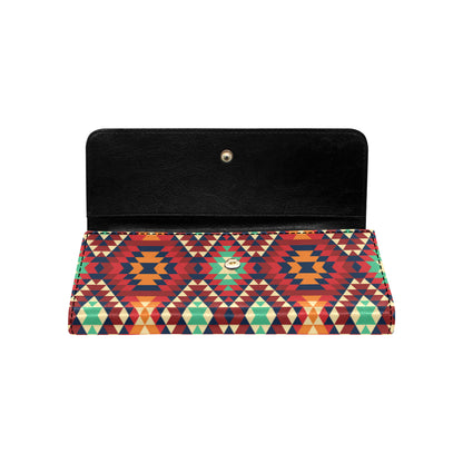 Native Pattern Print Design A07 Women's Trifold Wallet