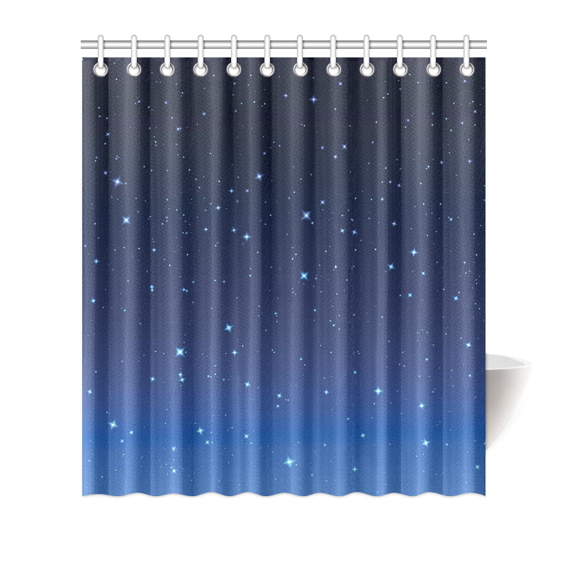 Night sky Pattern Print Design A01 Shower Curtain