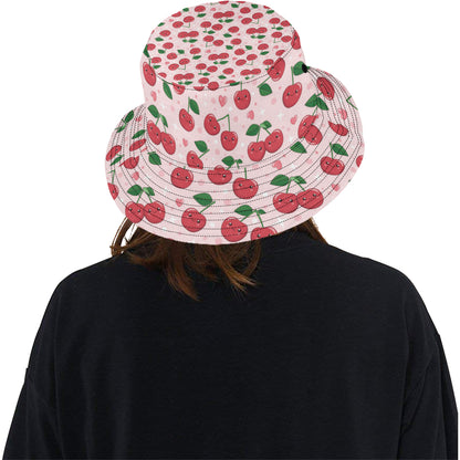 Cherry Pattern Print Design CH02 Unisex Bucket Hat