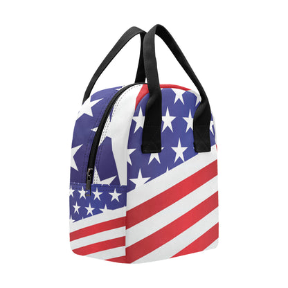 American flag Print Insulated Lunch Bag