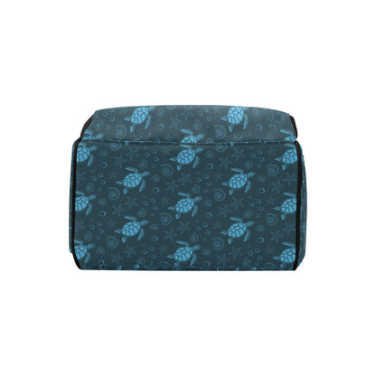 Sea Turtle Print Design LKS308 Diaper Bag Backpack