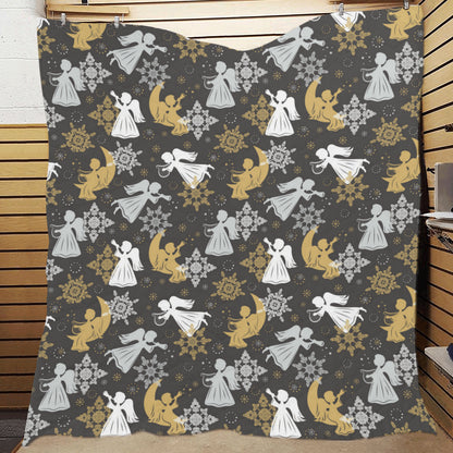 Angel Pattern Print Design 04 Premium Quilt