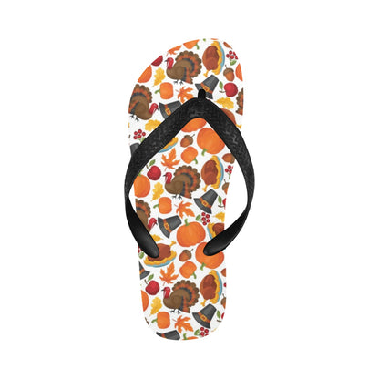 Thanksgiving Print Design LKS304 Flip Flops