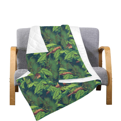 Rainforest Pattern Print Design A01 Premium Quilt