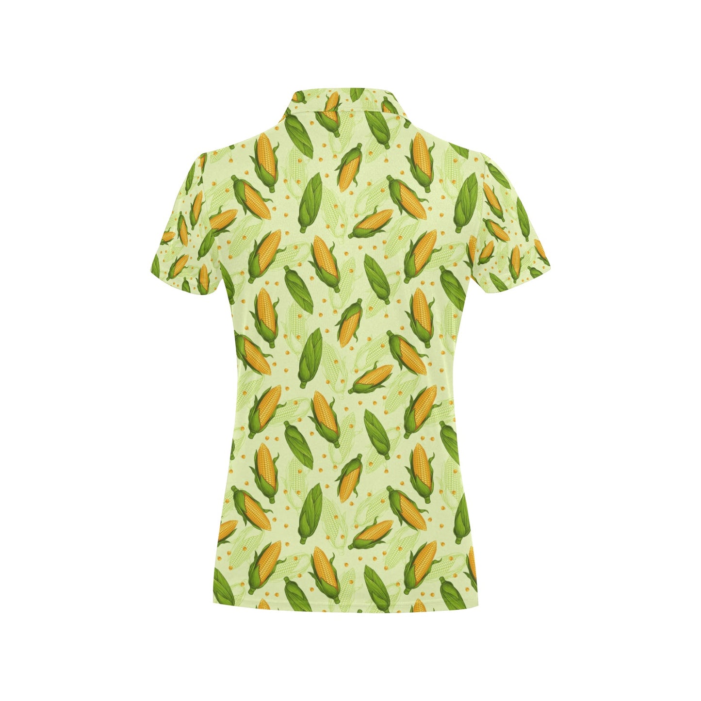Agricultural Fresh Corn cob Print Pattern Women's Polo Shirt