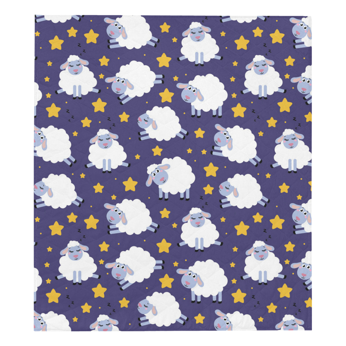 Sheep Pattern Print Design 03 Premium Quilt