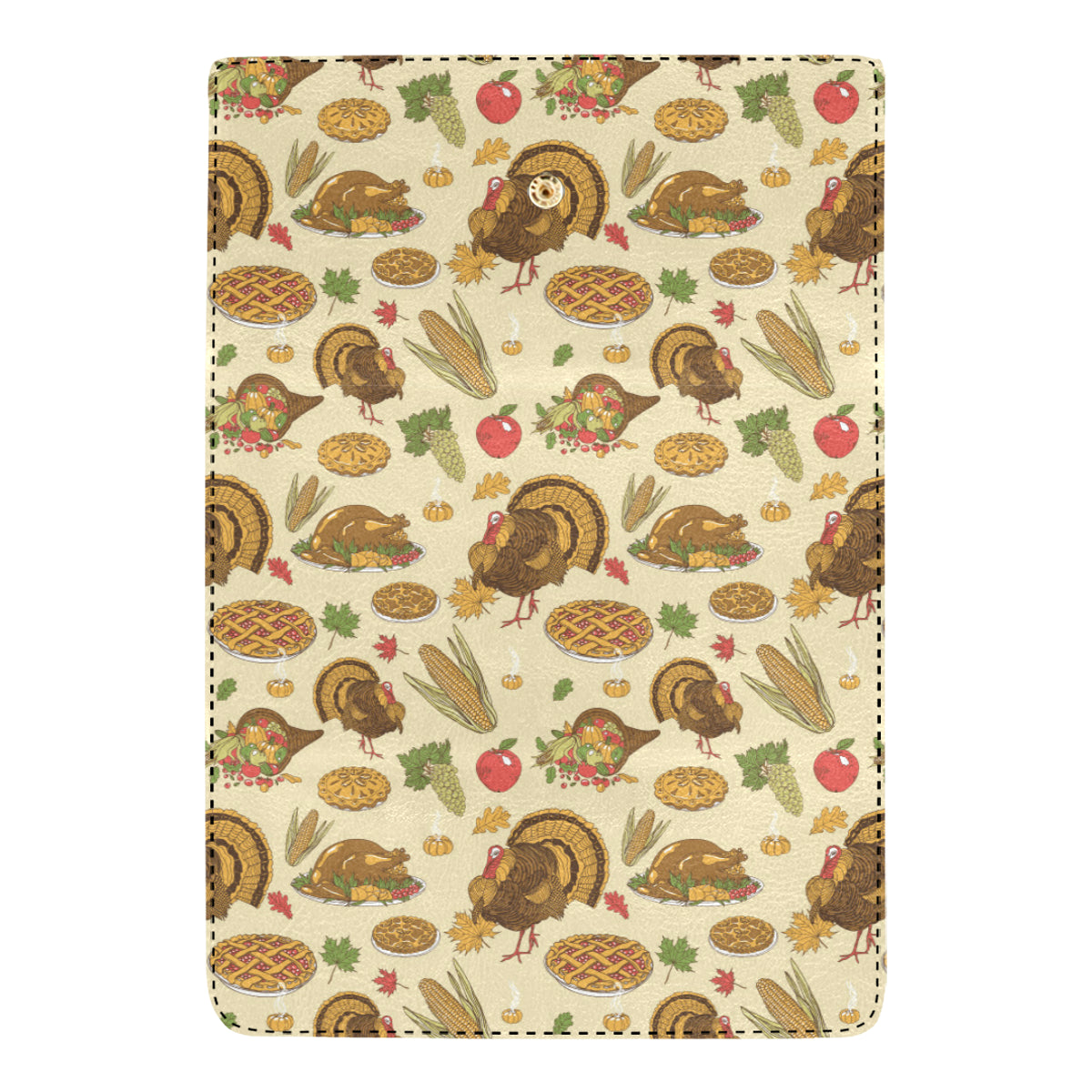 Turkey Pattern Print Design 02 Women's Trifold Wallet