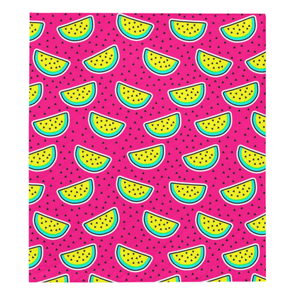 Watermelon Pattern Print Design WM04 Premium Quilt