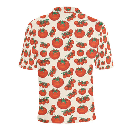 Tomato Print Design LKS302 Men Polo Shirt