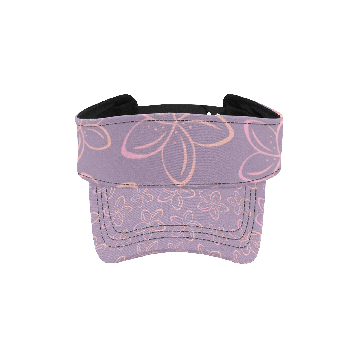 Plumeria Pattern Print Design A01 Unisex Sun Visor